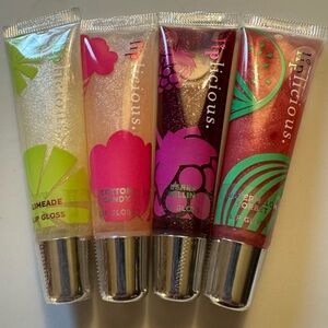 Lip Gloss Set - Limeade, Cotton Candy, Berry Bellini, Tropical Sorbet